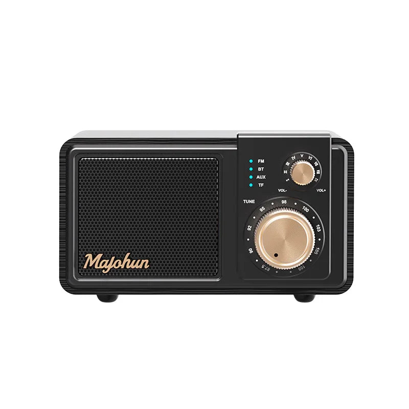 Majohun Majohun - P007 Retro Bluetooth Speaker with FM Radio – Vintage Wooden Design - Majohun official shop - Focus on Speakers for 30 years