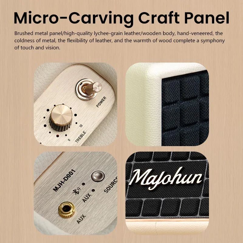 Majohun MJH - D001 Hi - Fi Wooden Speaker – Classic Design, Modern Wireless Sound - Majohun official shop - Focus on Speakers for 30 years
