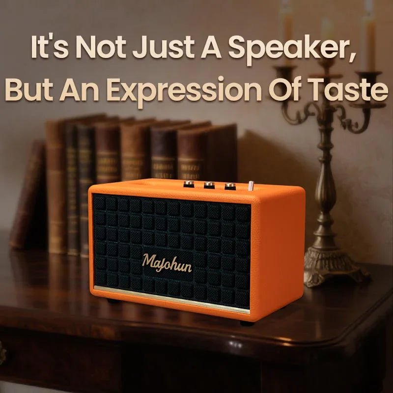 Retro Wooden Bluetooth Speaker | Majohun MJH - D001 with Deep Bass & Panoramic Sound - Majohun official shop - Focus on Speakers for 30 years